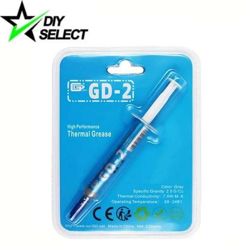 Heatsink Thermal Paste GD-2 Syringe 3 gram Grey (7.5W/MK) **LOCAL STOCK**