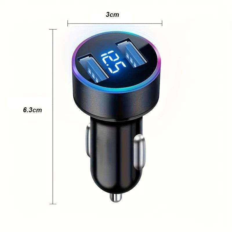 Car Charger 12V to 5V Twin USB Port with Voltage Display **LOCAL STOCK**