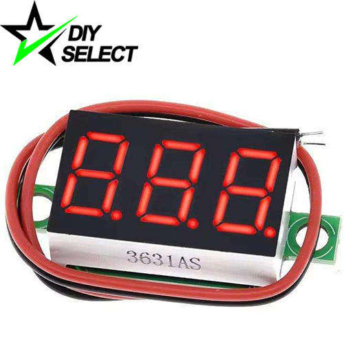 Voltmeter DC 4.5-30V 0.36`Red Mini 3 Digit Display **LOCAL STOCK**