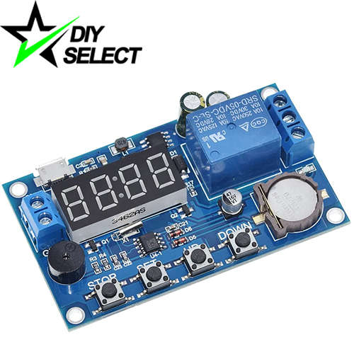 Controller Time Delay Display 5-60V DC Relay + 24H Clock Synchronization with Buzzer **LOCAL STOCK**