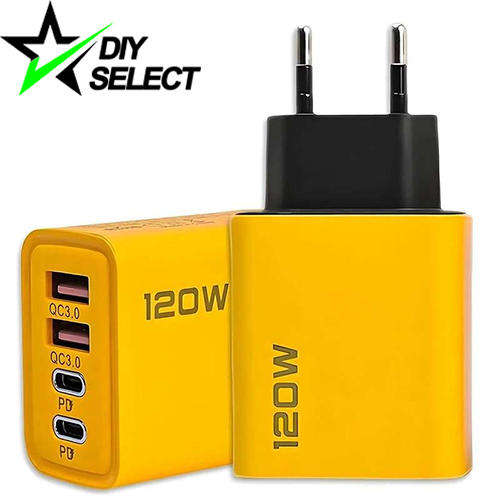 Phone Charger 4-Port USB-C PD + USB 3.0 220V AC **LOCAL STOCK**