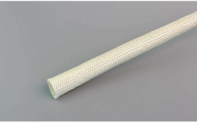 Wire Sleeving Glass Fiber High Temp 400deg Flame Retardant White 3mm  **LOCAL STOCK**