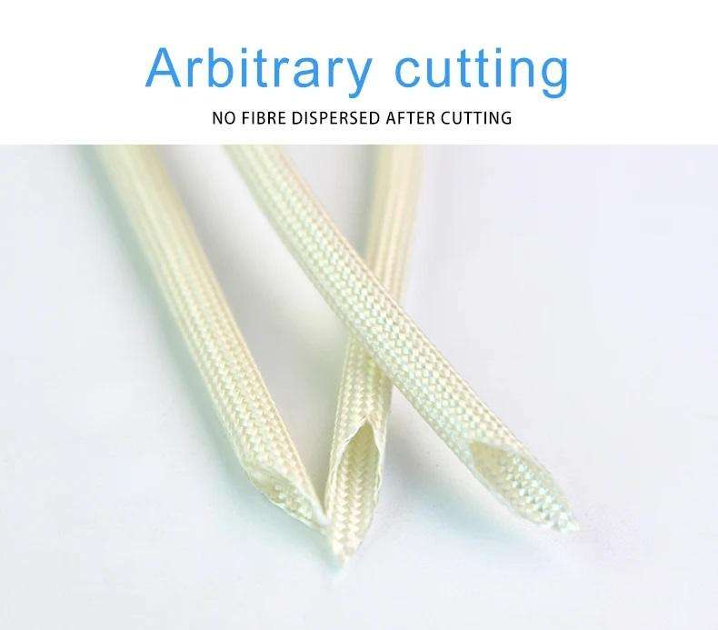 Wire Sleeving Glass Fiber High Temp 400deg Flame Retardant White 3mm  **LOCAL STOCK**
