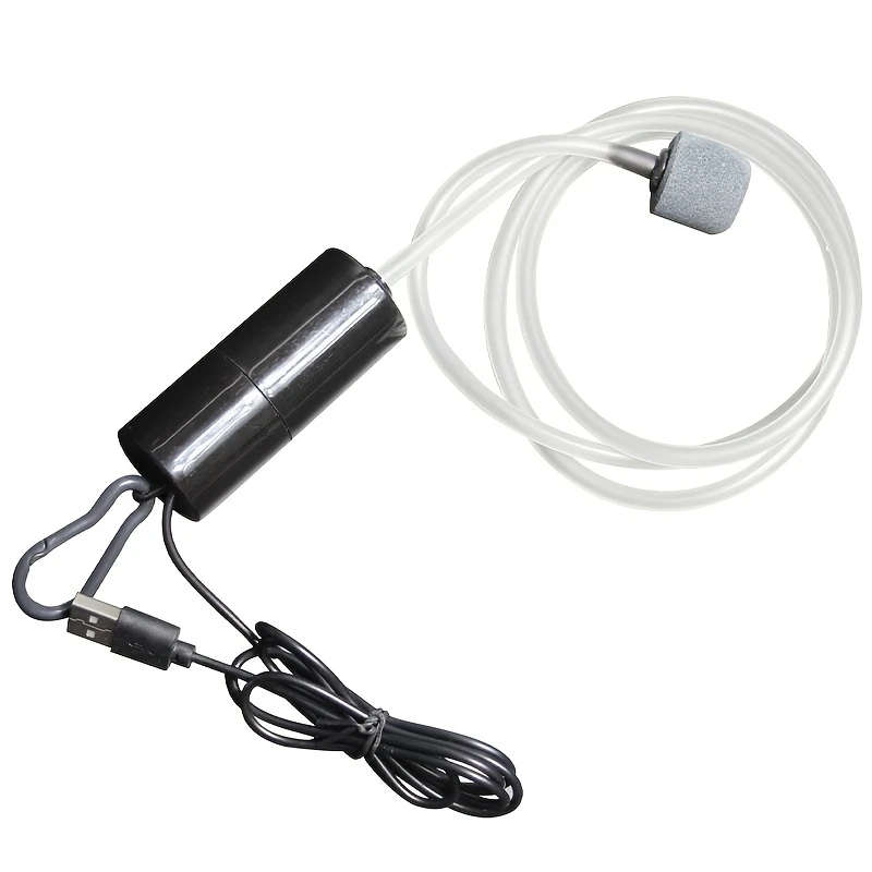 Portable Pump Air Oxygen Aquarium USB 5V 1A (Tube and Air Stone included) **LOCAL STOCK**