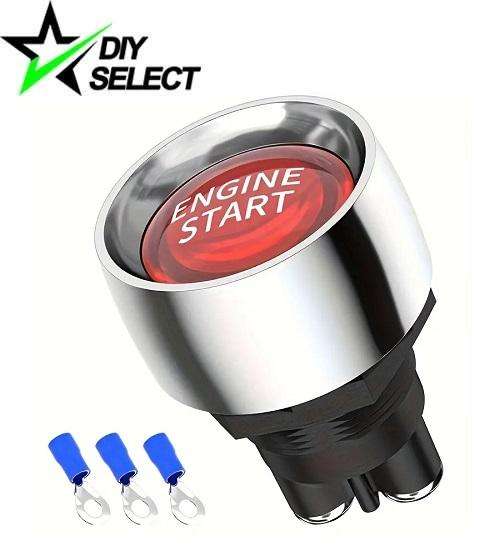 Switch Engine Starter Ignition Switch Red 12V 50A 3 Pin SPST Momentary On/Off **LOCAL STOCK**