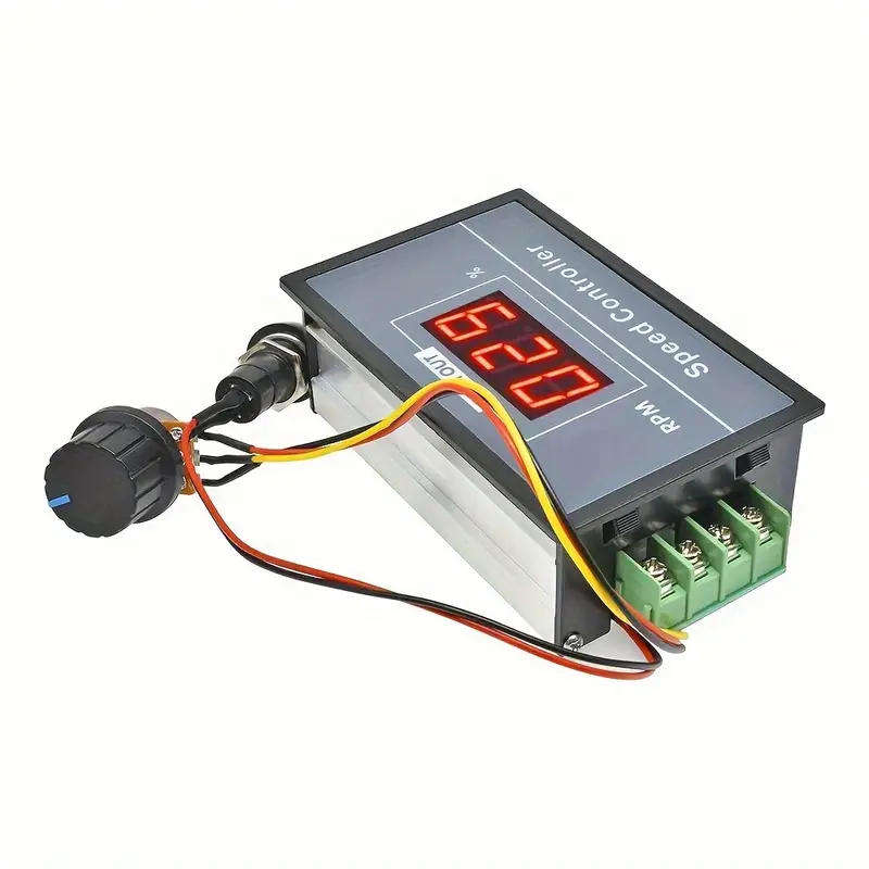 Motor Speed Controller PWM 6-60V DC 30A + Display Box + On/Off Button **LOCAL STOCK**