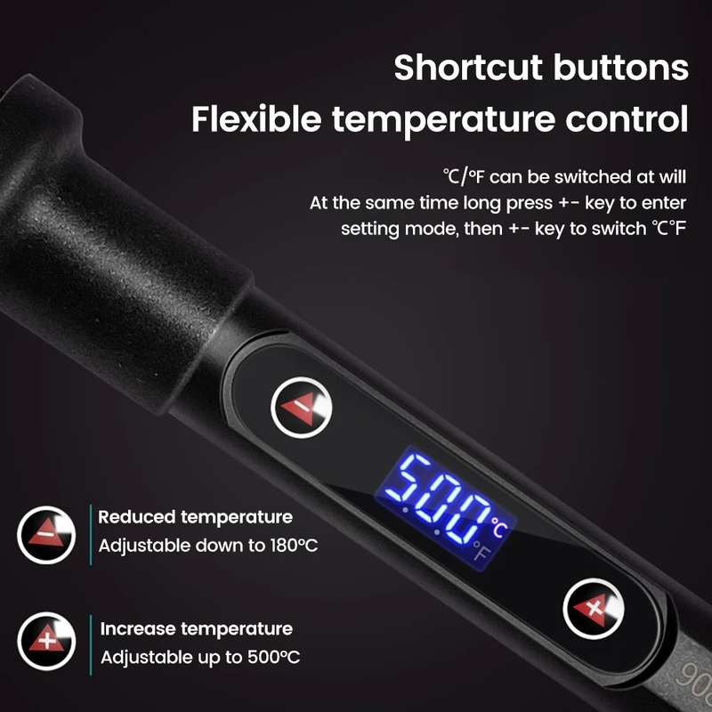 Soldering Iron 220V AC 80W Adjustable with LCD Display **LOCAL STOCK**