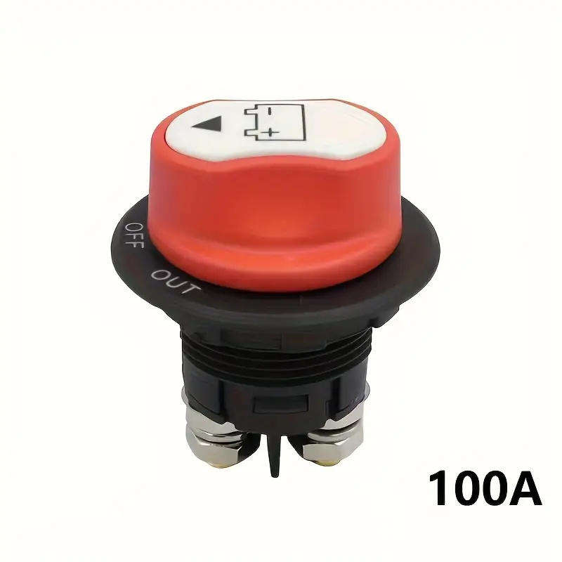 Switch Rotary On/Off Automotive 12V DC 100A Red **LOCAL STOCK**