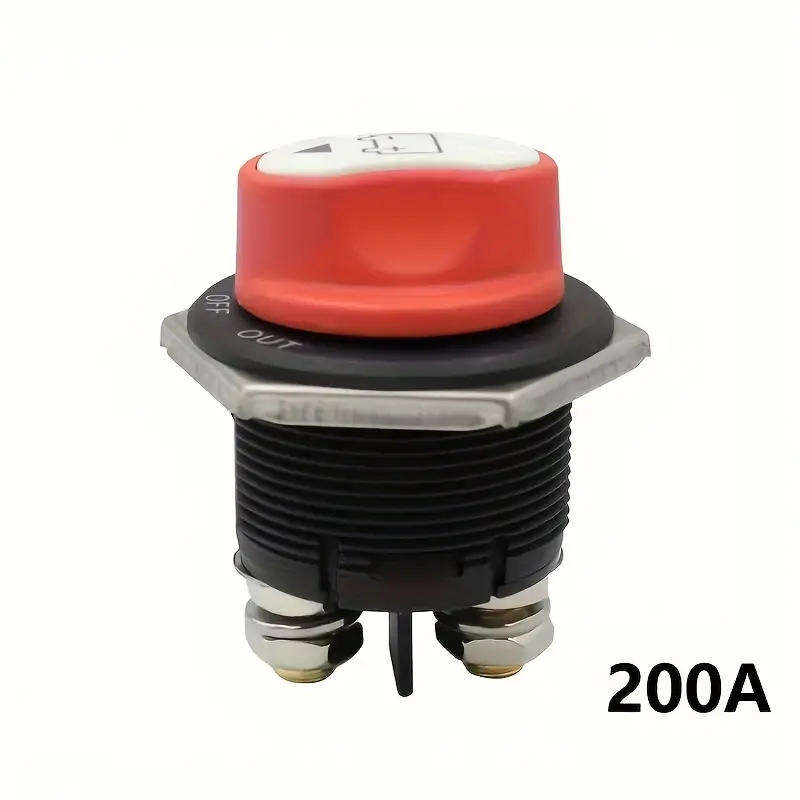 Switch Rotary On/Off Automotive 12V DC 200A Red **LOCAL STOCK**