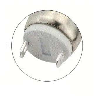 Switch Nickel Plated Push Button Momentary Flat 12mm **LOCAL STOCK**