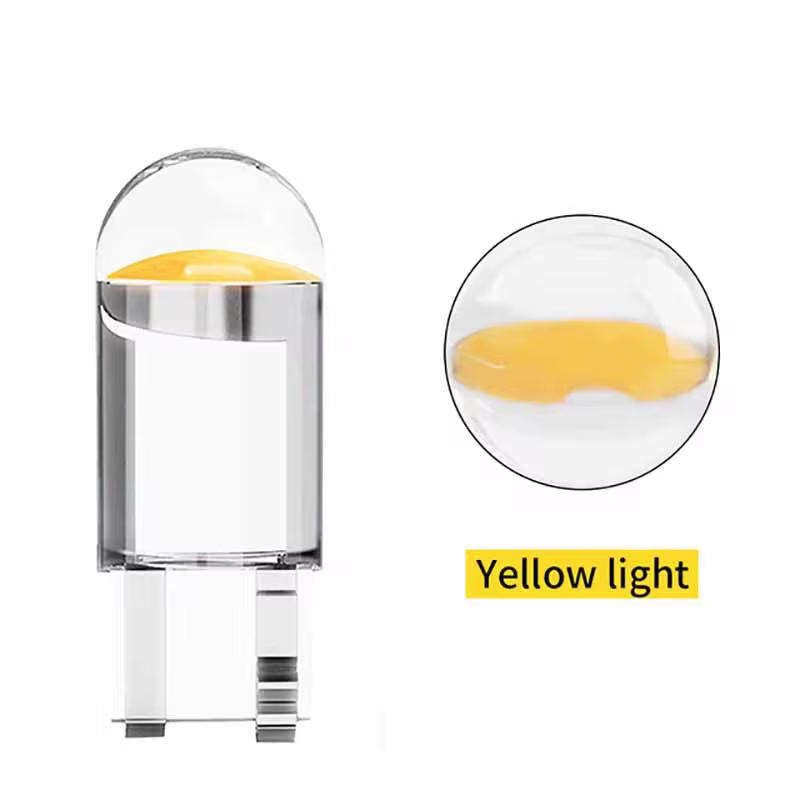 Car Led T10 Yellow / Amber Clear Housing 12V DC **LOCAL STOCK**