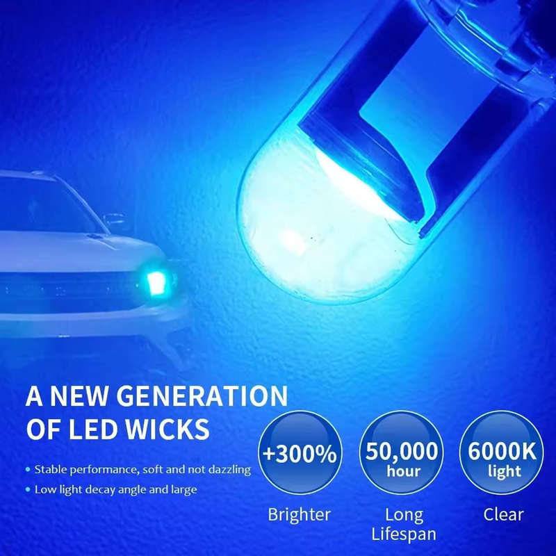 Car Led T10 Ice Blue Clear Housing 12V DC **LOCAL STOCK**