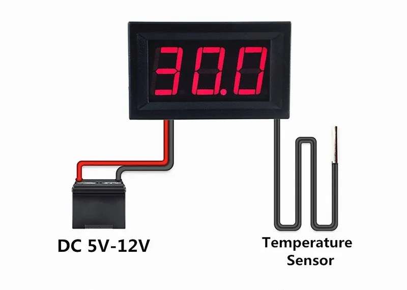 Temperature Meter Thermostat Thermometer Digital Green 12V DC **LOCAL STOCK**