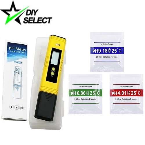 PH Meter Tester Digital + 3pcs Buffer Powder + 1x Clear Holder + 2x Batteries **LOCAL STOCK**