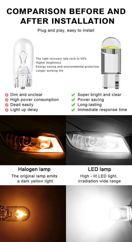 Car Led T10 Bulb Cool White Glass Housing 12/24V DC **LOCAL STOCK**