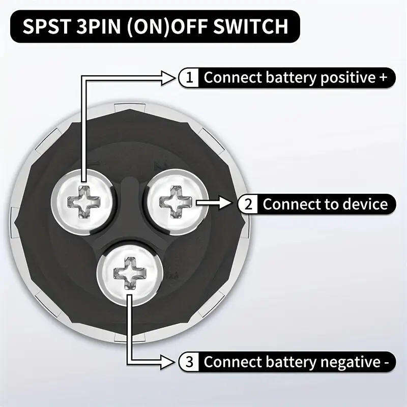 Switch Engine Starter Ignition Switch Blue 12V 50A 3 Pin SPST Momentary On/Off **LOCAL STOCK**