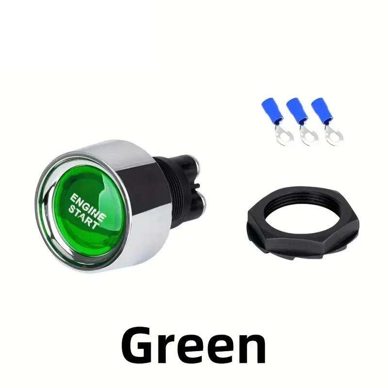 Switch Engine Starter Ignition Switch Green 12V 50A 3 Pin SPST Momentary On/Off **LOCAL STOCK**