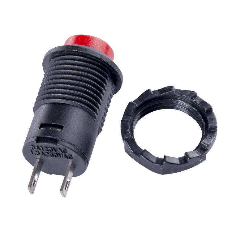 Switch Mini Push Button Latching Self Locking 12mm Red **LOCAL STOCK**