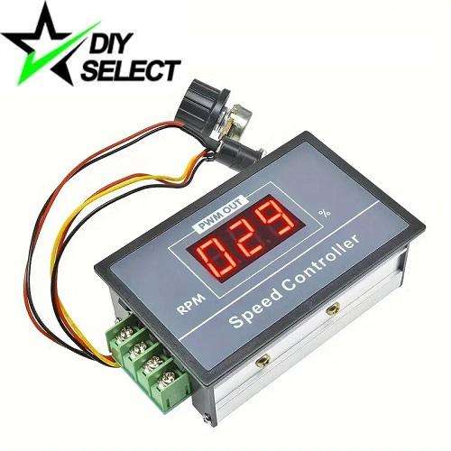 Motor Speed Controller PWM 6-60V DC 30A + Display Box + On/Off Button **LOCAL STOCK**