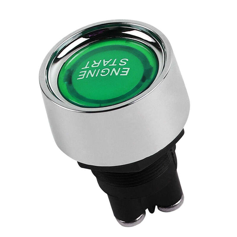 Switch Engine Starter Ignition Switch Green 12V 50A 3 Pin SPST Momentary On/Off **LOCAL STOCK**