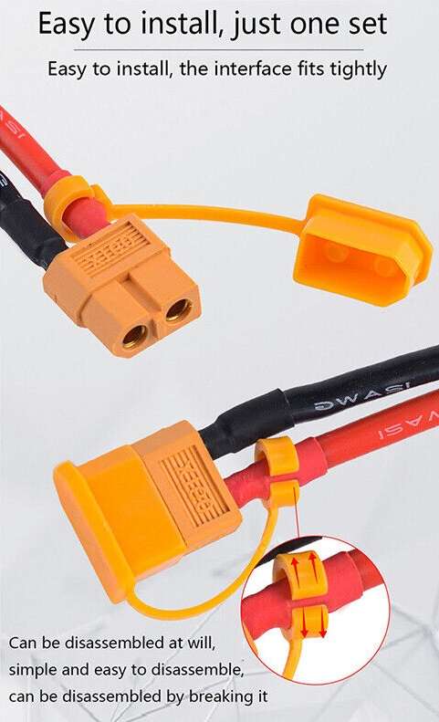 Connector XT60 Rubber Cap Yellow **LOCAL STOCK**