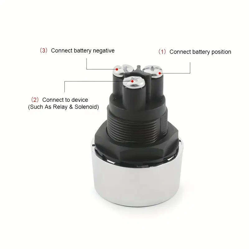 Switch Engine Starter Ignition Switch Blue 12V 50A 3 Pin SPST Momentary On/Off **LOCAL STOCK**
