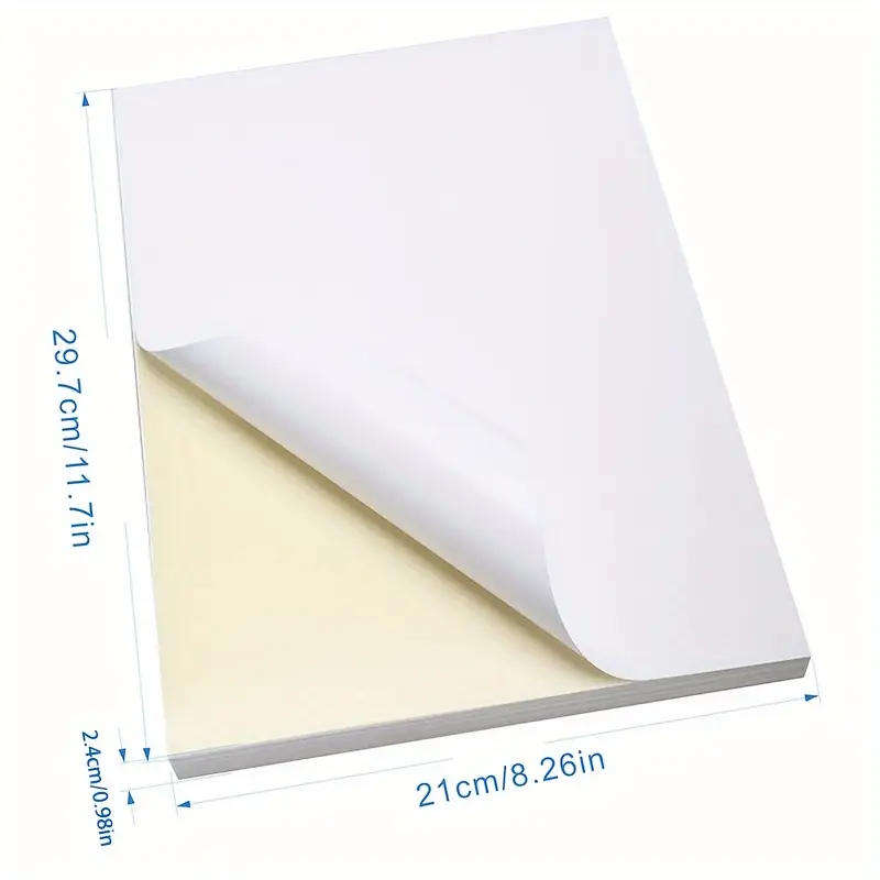 Self-Adhesive Sticker Glossy Photo Paper (20 Sheets)