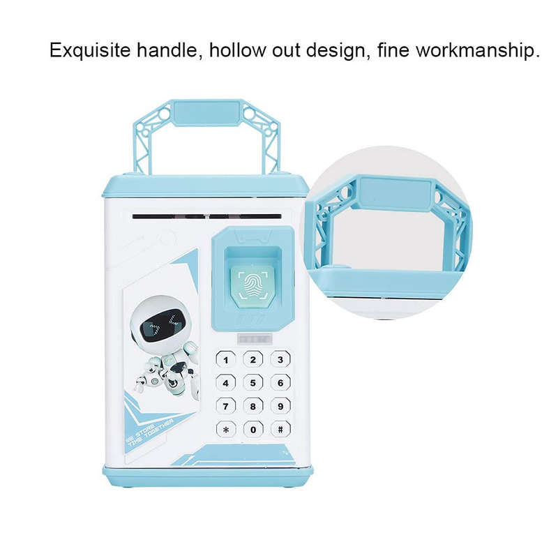 [Fingerprint Password Piggy Bank] Manual Roll Fingerprint Password Box