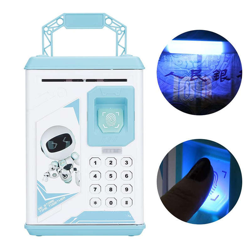 [Fingerprint Password Piggy Bank] Manual Roll Fingerprint Password Box