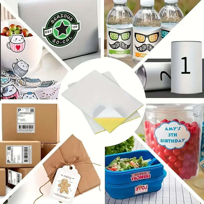 Self-Adhesive Sticker Glossy Photo Paper (20 Sheets)