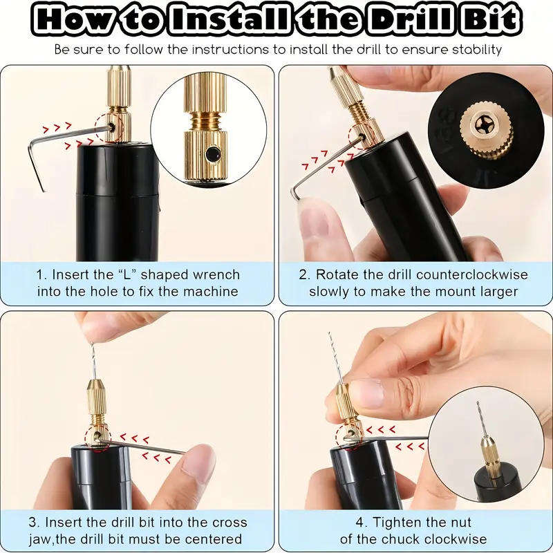 USB Powered Mini Drill Set