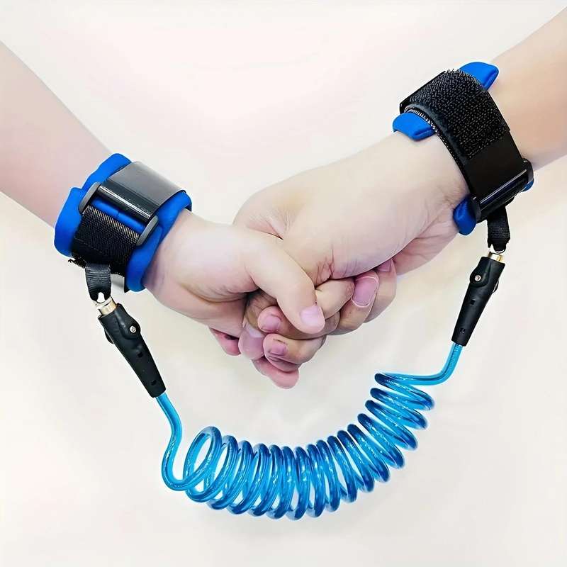Anti-Lost Bracelet for Kids  Adjustable Safety Wrist Strap with 360° Rotating Cord