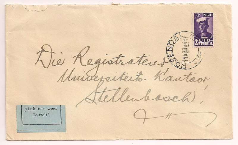 South Africa 1944 Bantam cover - ROSENDAL