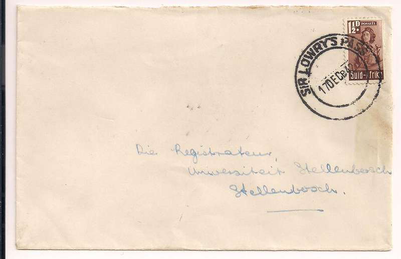 South Africa 1942 Bantam cover  SIR LOWRYS PASS