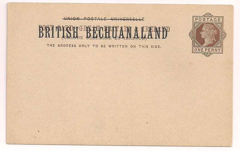 Bechuanaland 1888 1d Postal Stat Postcard