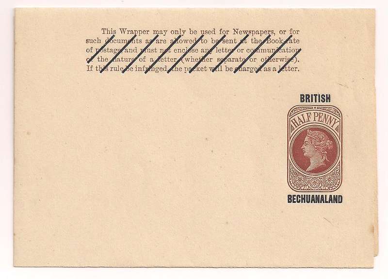 Bechuanaland 1886 ½d Postal Stat Wrapper British Bechuanaland
