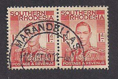S. Rhodesia 1949 Postmark: Marandellas