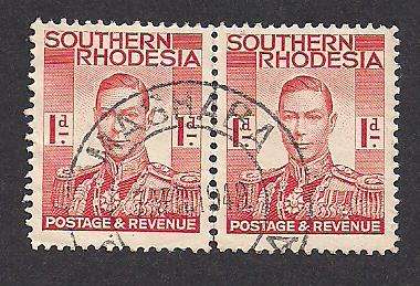 S. Rhodesia 1949 Postmark: Mashaba