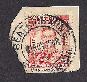 S. Rhodesia 1948 Postmark: Beatrice Mine