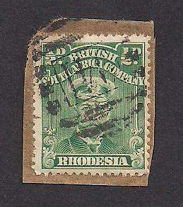 Rhodesia (BSAC) Postmark: BONC 941