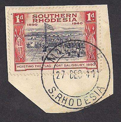 S. Rhodesia 1941 Postmark: Macheke