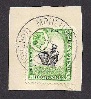 Rhodesia & Nyasaland 1961 Postmark: Mpulungu / NR