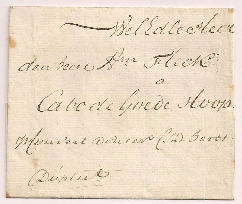 Cape of Good Hope: 1790 Dated Letter Wrapper