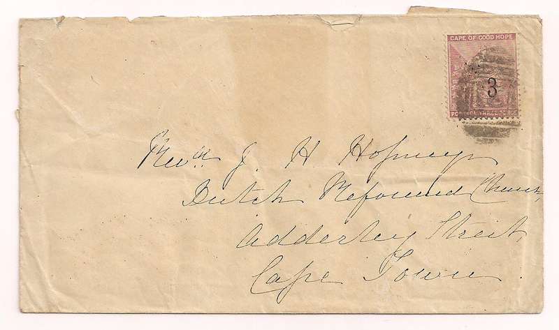 Cape of Good Hope: 3 on 3d 1880 Cover