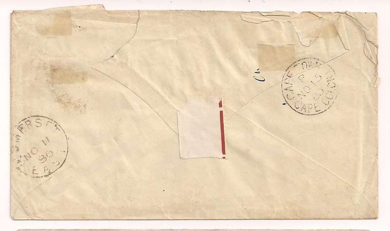 Cape of Good Hope: 3 on 3d 1880 Cover
