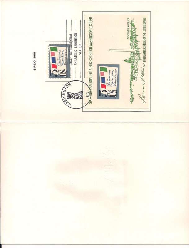 United States 1966 SIPEX Washington - Souvenir group