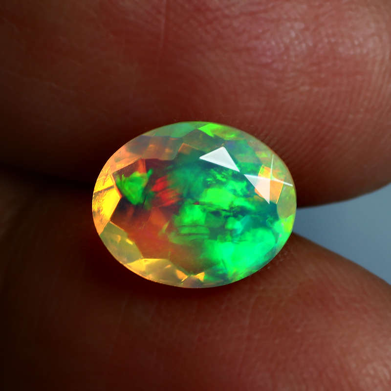 1.70 Ct. IF Awesome 10 x 8.00mm Rainbou multi Flashy 3DSolid Co,or Welo Opal