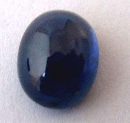 1.72 cts. Oval  Cabochon cut 8.00 x 6.00 mm Genuine Blue Sapphire