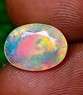 2.12Ct.IF Grand look Oval 3D Multi Flashy Harlequin Pattern Solid Welo Cut Opal