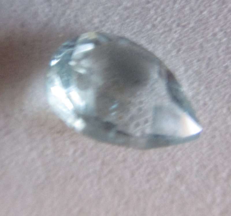 Genuine aquamarine 7.00 x 5.00 mm Pear .72ct.